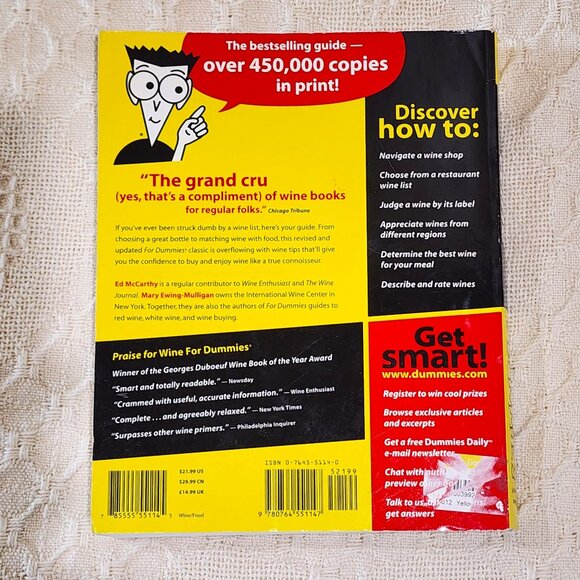 Wine for Dummies 2nd Edition by Mary Ewing-Mulligan and Ed McCarthy  (1998) - Picture 9 of 10